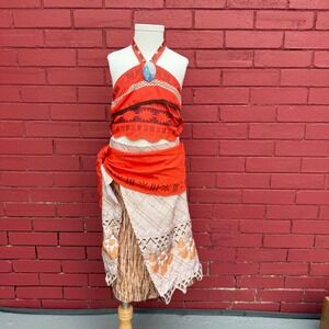 Disney Collection‎ Moana Costume Dress Up Outfit Girls Size 5/6